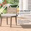 Ensemble de 2 housses de coussin d'extérieur pour chaises de patio 25 po x 25 po x 4 po - Housse seulement