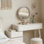 Bureau en bois blanc sans miroir 80Cm
