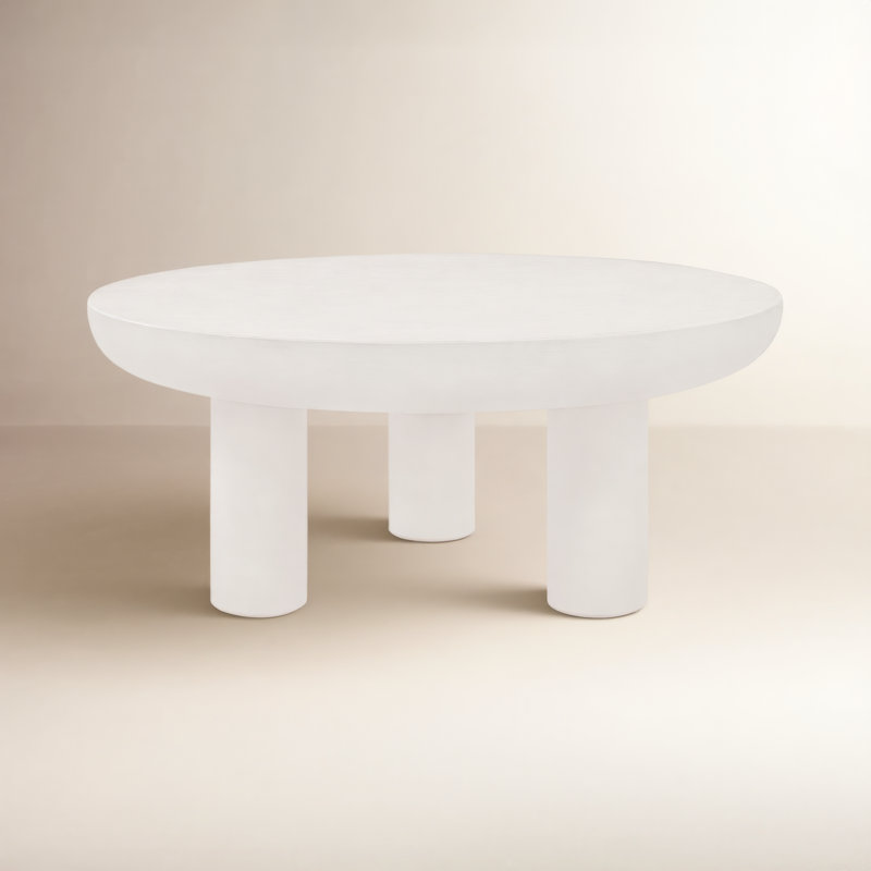 Table basse Ansel, Crème, crème