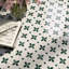 Carreau de mosaïque en marbre poli floral 11,82 po x 11,82 po Clover Bloom-110408060