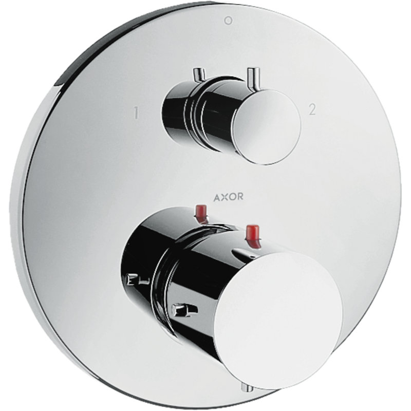 Starck Trim Thermostatic with Volume Control and Diverter, Chrome