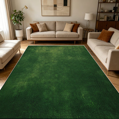 1PC Distressed Dark Green Grass Turf Texture area rugs for Living Room, Soft and Comfortable, Suitable for all seasons, easy-to-maintain, machine washable Indoor floor mat, Under Table Farmhouse suitable for dining table, entryway, bedroom, kitchen,
