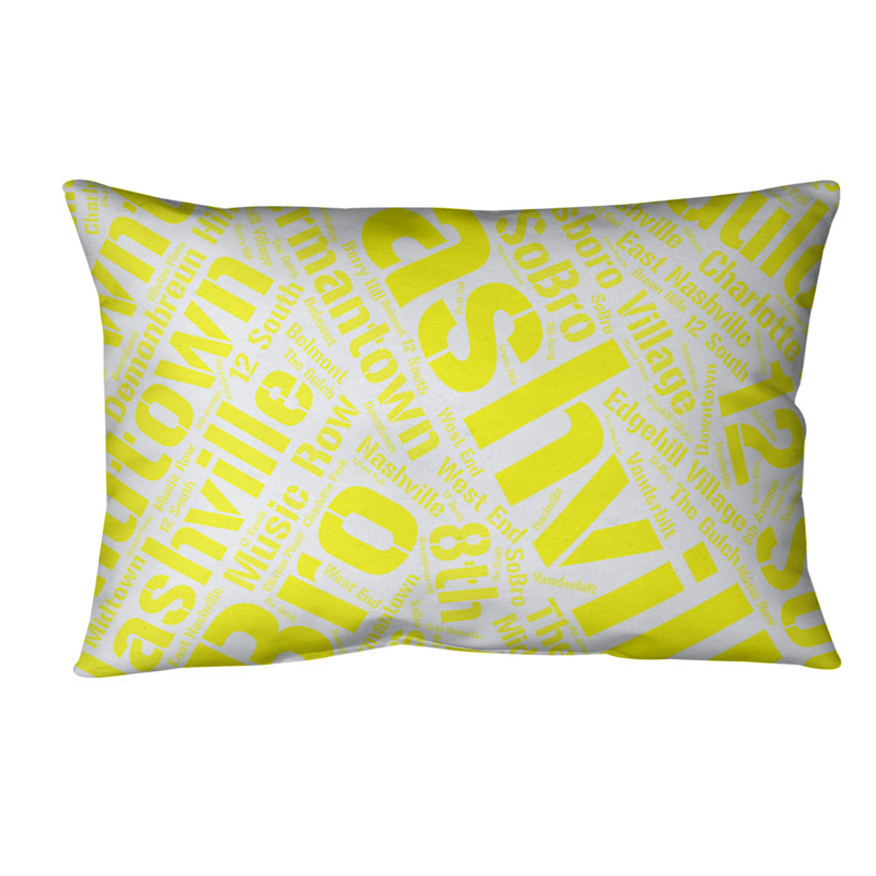 Coussin lombaire intérieur/extérieur nashville, Oui, Jaune