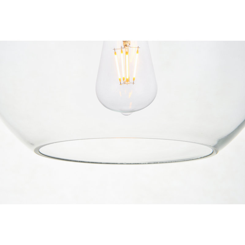 Luminaire suspendu simple à intensité variable 1 lumière Graziani, Laiton, H 68 po x l 8 po x P 8 po