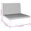 Kevona 70 cm W Powder Coated Steel Patio Sofa with Cushions