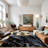 Galaxy Series Abrstract Black/Gray/Ivory/Beige Area Rug-1660931304-1653316293