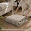 Tapis oriental délavé lavable antidérapant beige-131991268-131991269