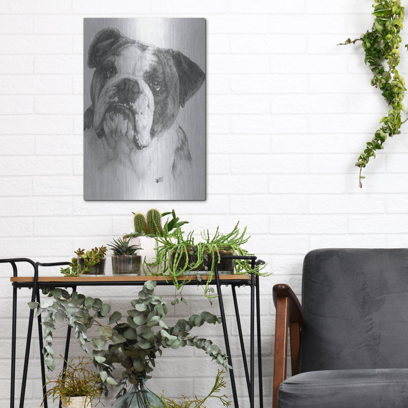 «American Bulldog» par Barbara Keith, H 16 po x l 12 po
