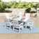 Aleera 6 - Person Patio Dining Set with Rectangular Table