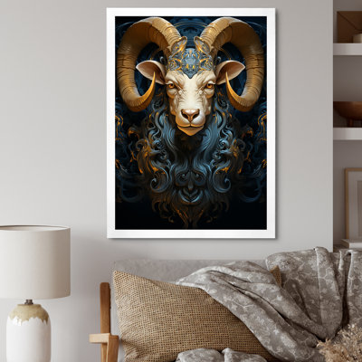 Capricorn Constellation 2 - Goat Animal Wall Art