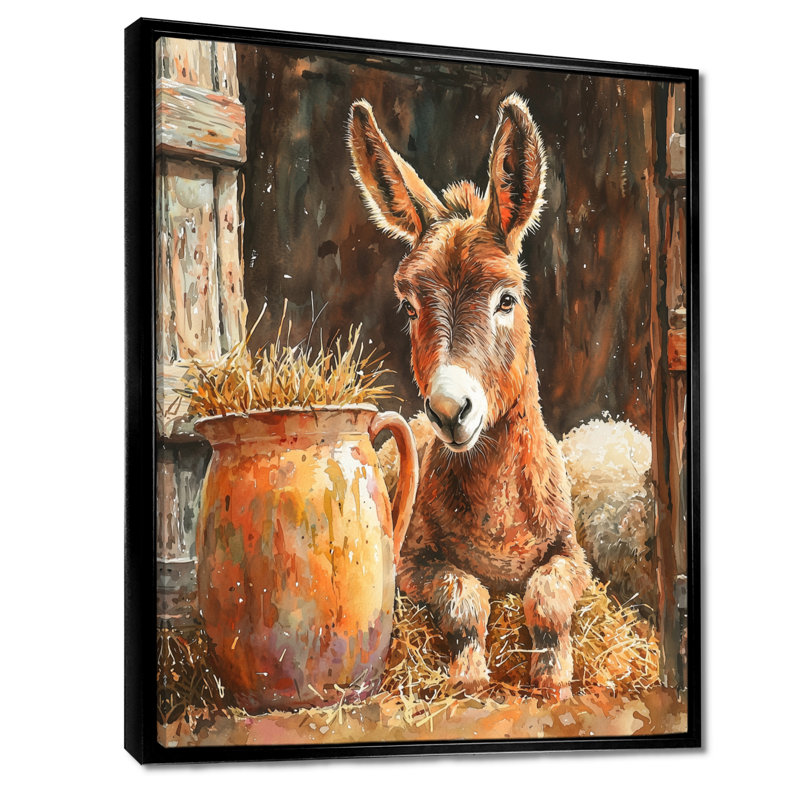 Doersten - Animals Wall Decor, Noir, Reproduction encadrée sans passe-partout, H 44 po x l 34 po