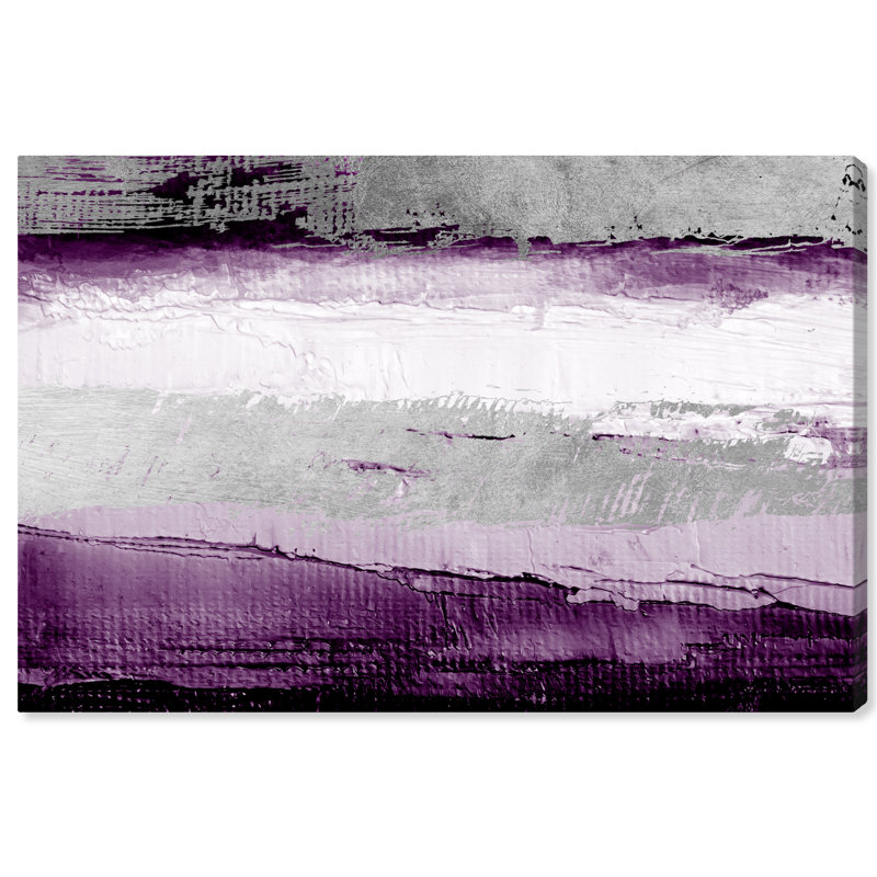 «Abstract Envision and Elevate Violet», impression, H 30 po x l 45 po, Toile tendue