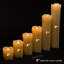 Realistic LED Flameless Dripping Wax Pillar Candles (Set of 6)