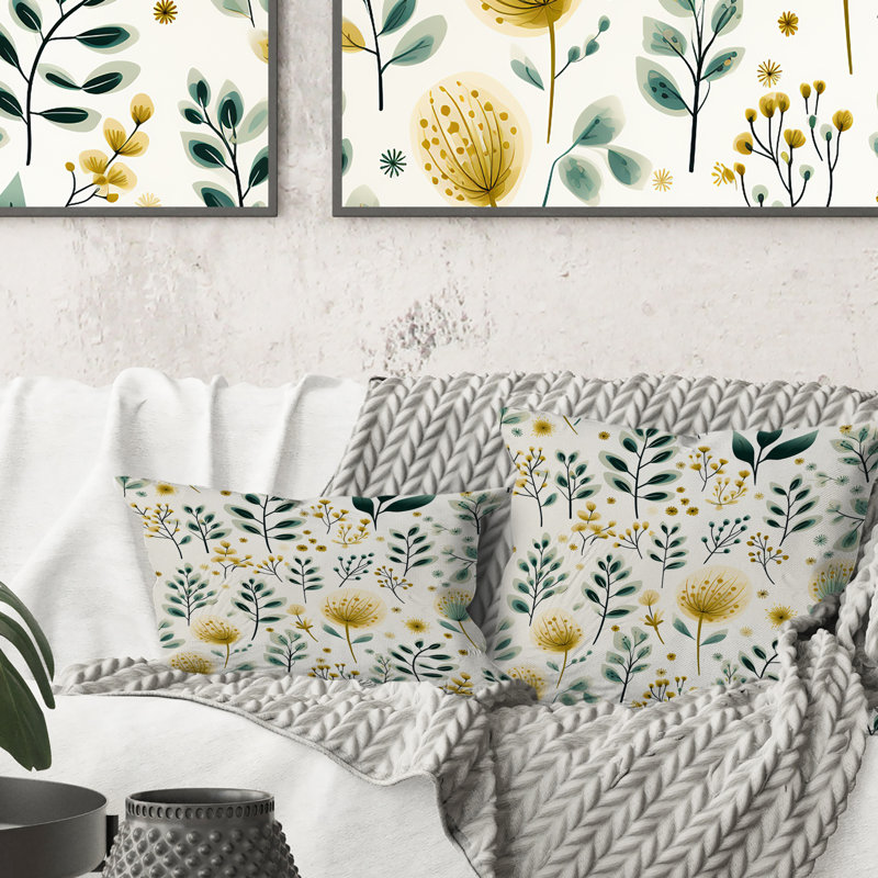 Floral Throw Pillow