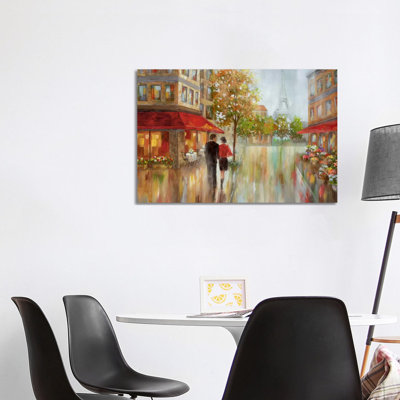 Romantic Promenade II by Nan - Wrapped Canvas Print
