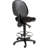 Backed Adjustable Height Ergonomic Lab Stool with Footring Pedestal Base