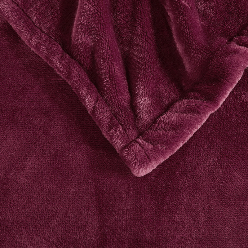 Couverture chauffante ultra-douce chauffante, Très grand, Rouge