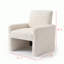 Fauteuil d'appoint avec coussin moelleux-584080545