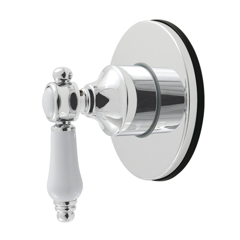 Kingston Brass Bel-Air Single-Handle Six-Way Diverter Valve With Round Trim Kit, Polished Chrome