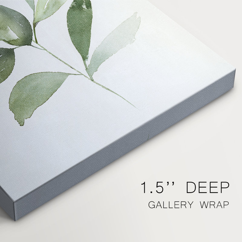 «Fresh Leaf Montage I» -Gallery Wraraped Cavas, H 36 po x l 24 po