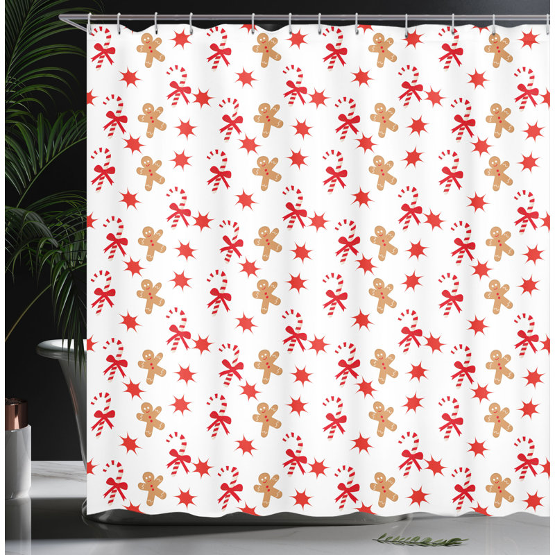 Shower Curtain with Hooks Included, 84"H x 69"W