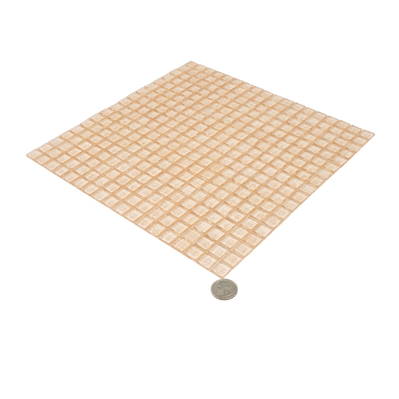 Skosh 0.6" x 0.6" Glass Grid Mosaic Wall & Floor Tile