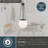 Kent 1-Light 11.75 in. Wide Matte Black Globe Mini Pendant with White Frosted Opal Glass Shade, Adjustable Height Hanging Ceiling Fixture for Dining Table, Kitchen, Entryway, Island, Foyer-1405658250