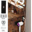 Meuble-lavabo avec grand miroir à DEL Kathryne, 4 tiroirs de tailles différentes et un support de montage supplémentaire, une table de maquillage avec prises pour la chambre à coucher-54167392
