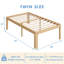 Structure de lit simple en métal robuste, lit plateforme en acier imprimé, pieds à bords arrondis, anti-balancement, anti-bruit-508458914