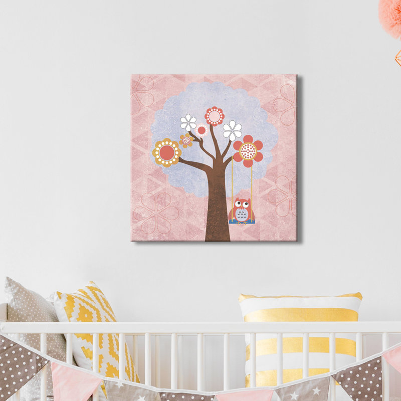 « hibou play »-impression, Toile tendue, H 18" x l 18" x P 1"