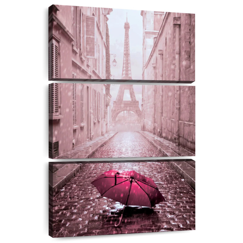 Lilie rose Paris Alley, H 38 po x l 24 po