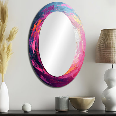 Miroir mural rose Modern Cosmic Dance Of Joy