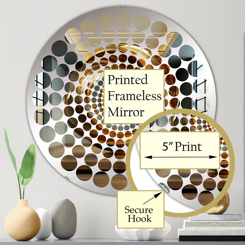 Dunsizer Circle Mirror, 23,6 po x 23,6 po