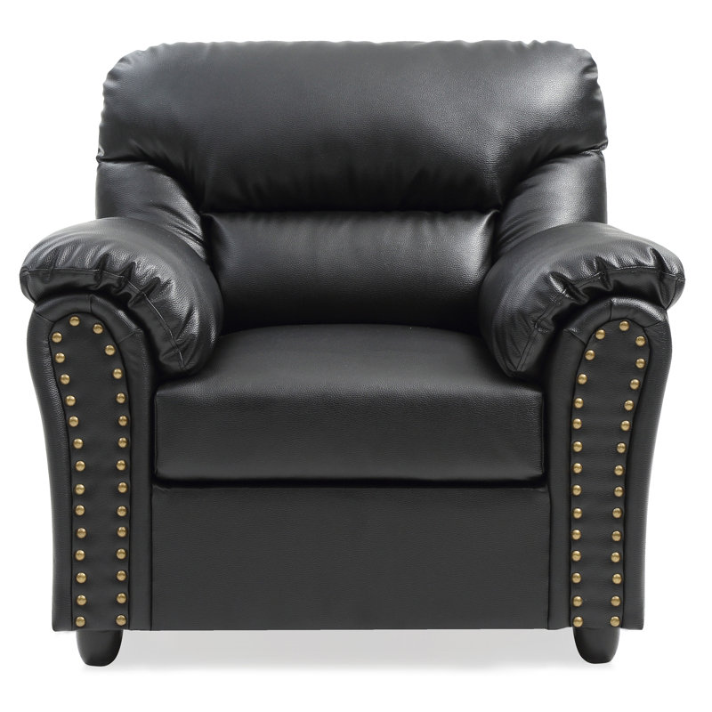 Chaise d'appoint moderne noire pour tout espace