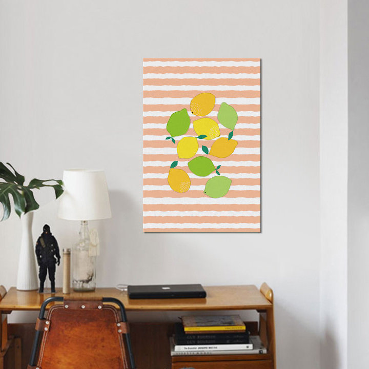 " Citrus Crowd " by Orara Studio, 40" H x 26" W x 1.5" D, No Mat, Wrapped Canvas