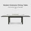 Grande table de salle à manger extensible pour patio, structure en aluminium durable, réglable pour 6 à 8 personnes, pour une utilisation intérieure et extérieure-479968430-479968425