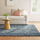 Evers Handmade Tufted Wool Denim Blue/Ivory Area Rug