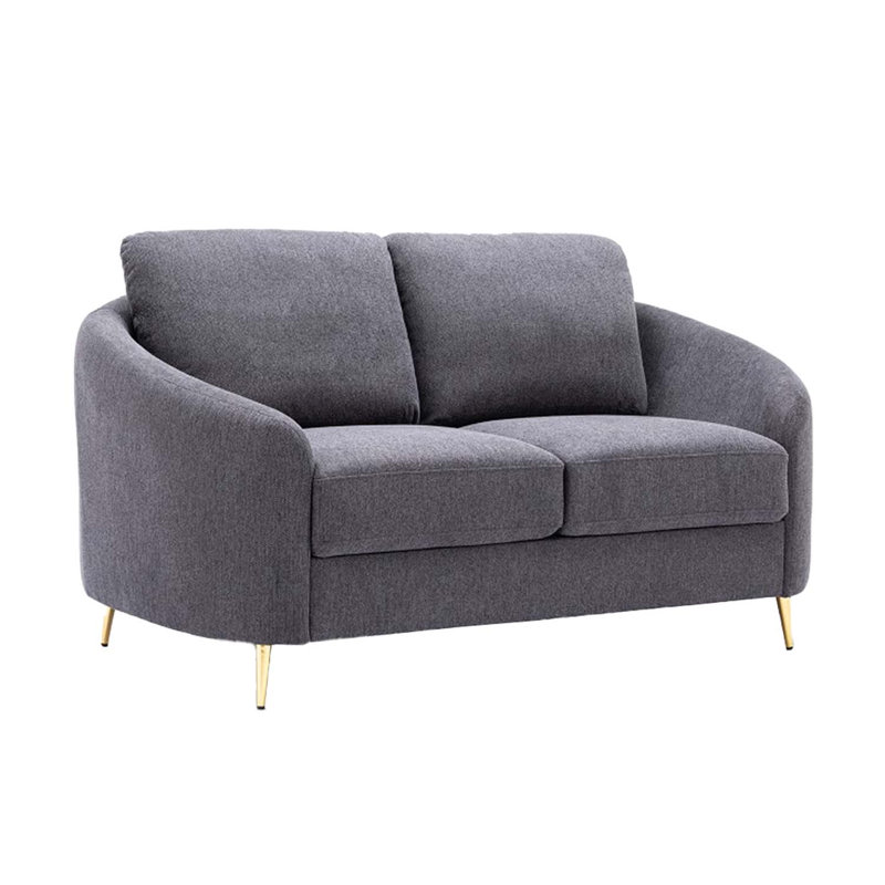 Yuina 60" Loveseat, Grey Linen