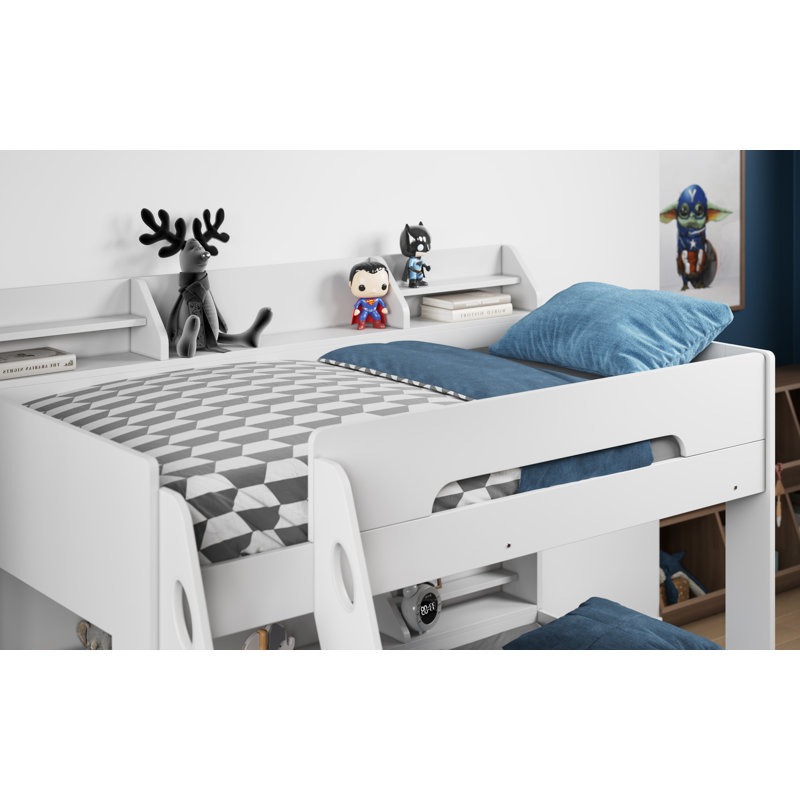 Alexanderplatz Bunk Bed with Storage Included, White