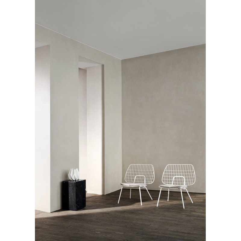 Plinth End Table, 20.1" H x 11.8" W x 11.8" D, Black Marquina