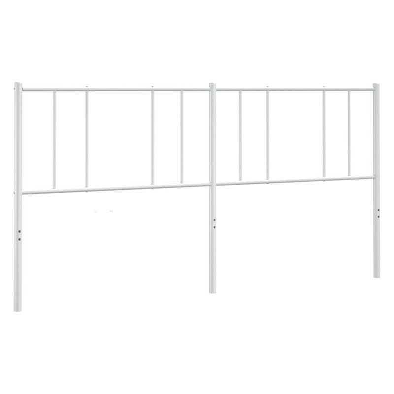 Tête de lit durable en métal Eilleen, style moderne, Simple, Blanc