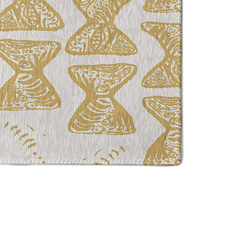 Chenille Geometric Indoor Rug, Rectangle 4' x 6'
