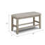 Mobilier en bois de style campagnard avec repose-pieds et banc à hauteur de comptoir 1pc-227925251-227925260