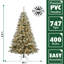 Homestead 6.5' H Lighted Artificial Pine Christmas Tree