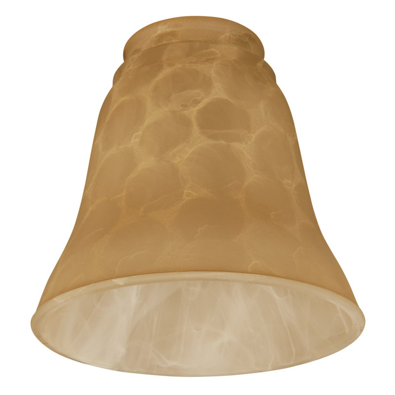 4.5'' H Glass Bell Ceiling Fan Fitter Shade