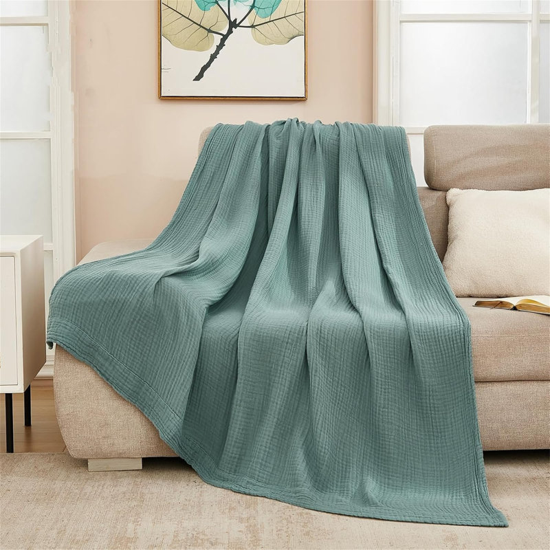 Muslin Throw Blankets For Couch 200Cm