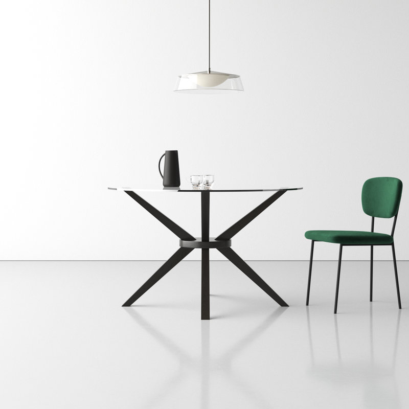 Bixie 48'' Round Dining Table, Dark Walnut