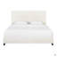 Grand lit plateforme tapissier Boucle
