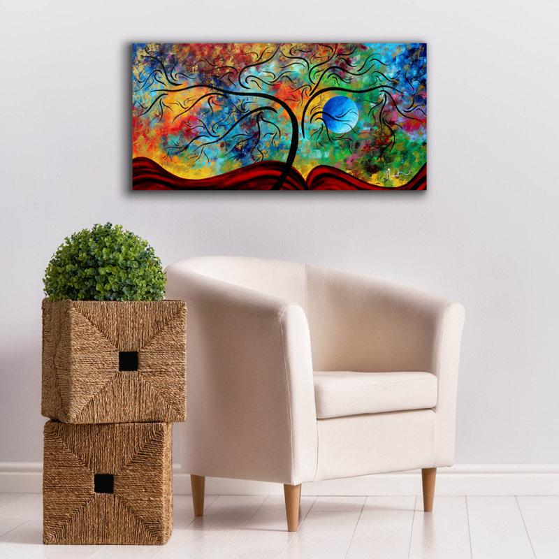 «Blue Moon Rising» par Megan Duncanson, H 20 po x l 40 po x P 1,5 po