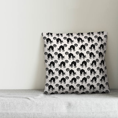  Scardey Cat Throw Pillow
